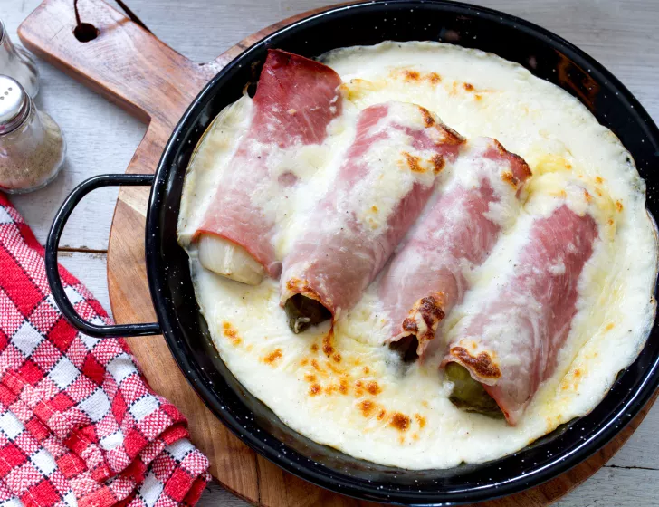 Roulades de chicons au jambon