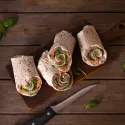 Wraps au saumon fumé & au fromage frais aux fines herbes